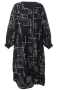 Studio jurk Gulnare graphic print | S245865blac/whitL=50/52&nbsp;