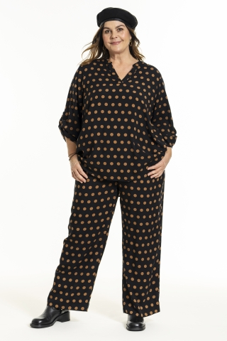 Gozzip broek Margrethe stip | G245033blac/dotsM=46/48&nbsp;