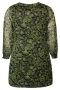 ZHENZI jurk Barb voile print | 200477GRENS=42-44&nbsp;