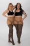 Knitted Leopard Curvy Stretch Panty | 31280047blac/nude44-46(XL)&nbsp;