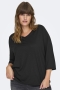 ONLY shirt LINNE V hals elastiek zoo | 15334228BLACM=46/48&nbsp;