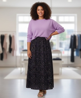 Ophilia rok Lieke bubble crepe dessi | Lieke 22W crepefair/blue1=42&nbsp;