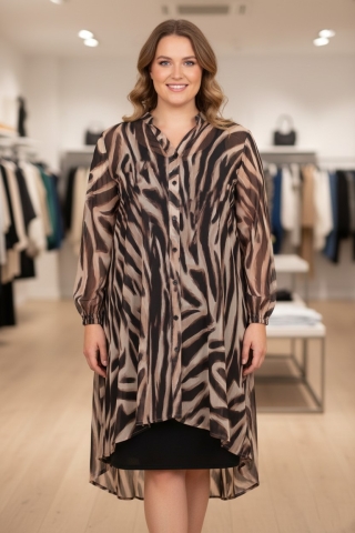 Ophilia blouse Noor chiffon dessin | Noor 22W chiffonanim/brow6=54-56&nbsp;