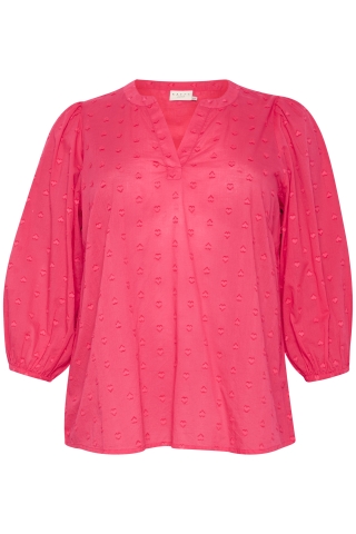 Kaffe Curve blouse voile stof hartje | 10582206K13950&nbsp;