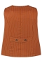 ZHENZI gilet bruin gestreept | 28082670332XL=54-56&nbsp;