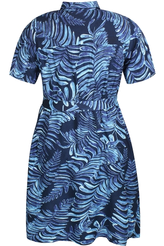 ZHENZI jurk Macy palmprint | 2008355355M=46-48&nbsp;