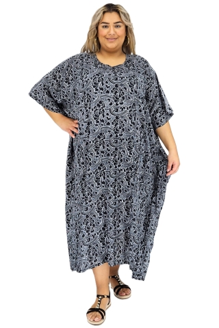 Luna Serena kaftan 78 | kaftan5-9blac/whit46-60 big&nbsp;