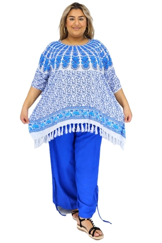 Luna Serena sarongblouse 20 | sarong5-6whit/blue40-46&nbsp;