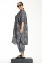 Gozzip Black jurk Laila streep print | G253200blac/whitS=42/44&nbsp;