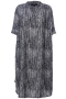 Gozzip Black jurk Laila streep print | G253200blac/whitS=42/44&nbsp;