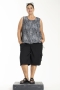 Gozzip Black singlet streep print | G253201blac/whitS=42/44&nbsp;