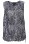 Gozzip Black singlet streep print | G253201blac/whitS=42/44&nbsp;