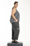 Gozzip Black singlet streep print | G253201blac/whitS=42/44&nbsp;