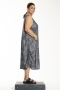 Gozzip Black jurk Lula streep print | G253202blac/whitS=42/44&nbsp;