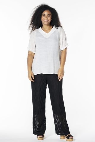 Studio broek Kanna opengewerkt | S253813blacS=42/44&nbsp;
