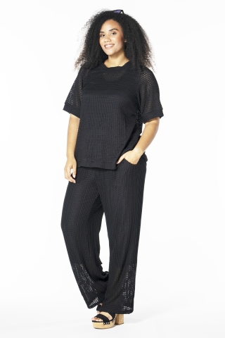 Studio shirt Kara opengewerkt | S253815blacS=42/44&nbsp;