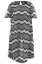 Studio jurk Pernille banen print | S253860blac/whitL=50/52&nbsp;