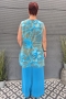 Bagoes singlet print | B002011P-7turq/limeM=46-48&nbsp;