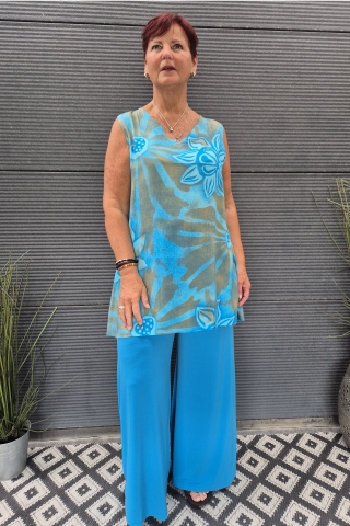 Bagoes singlet print | B002011P-7turq/limeM=46-48&nbsp;