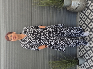 Bagoes lange broek half wijd streep | B002012P-6coba/witL=50-52&nbsp;