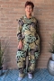 Bagoes lange blouse oprolmouw blad | B002013P-1geel/bladM=46-48&nbsp;