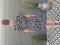 Bagoes jurk v-hals ceintuur streep | B002014P-6coba/witM=46-48&nbsp;