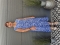 Bagoes singlet jurk ruche rand vlek | B002015P-5zwar/vlekM=46-48&nbsp;