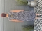 Bagoes singlet jurk ruche rand vlek | B002015P-5zwar/vlekM=46-48&nbsp;