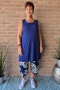 Bagoes broek 7/8 half wijd bloem | B002016P-2bloe/prinM=46-48&nbsp;