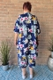 Bagoes broek 7/8 half wijd bloem | B002016P-2bloe/prinM=46-48&nbsp;