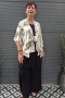 Bagoes kimono kort palmboom print | B003011Pwit/olijBig Size&nbsp;