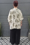Bagoes kimono kort palmboom print | B003011Pwit/olijBig Size&nbsp;