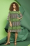 ZHENZI jurk Lila combi print | 2008186125XL=54-56&nbsp;