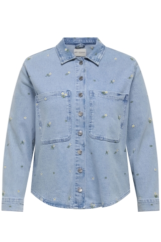 ONLY blouse jasje denim borduur | 15349909LIBL/FLEM44&nbsp;