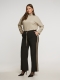 Mat fashion broek met bies | 84012018BLACS=44-46&nbsp;