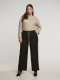 Mat fashion broek met bies | 84012018BLACS=44-46&nbsp;