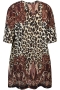 ZHENZI dierenprint jurk Siff | 201050maroS=42-44&nbsp;