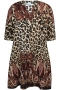 ZHENZI dierenprint jurk Siff | 201050maroS=42-44&nbsp;
