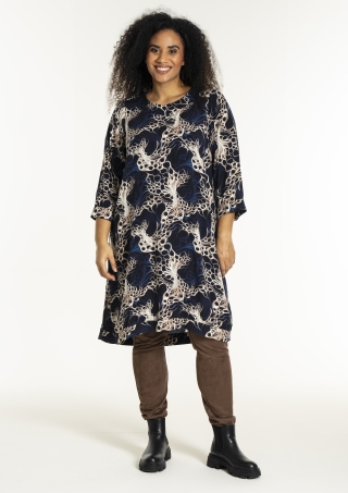Studio jurk Lonetta | S255849navy/sandM=46/48&nbsp;