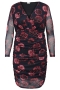 ONLY ECO jurk v-hals lange mouw | 15363139BLAC/AOPM=46/48&nbsp;