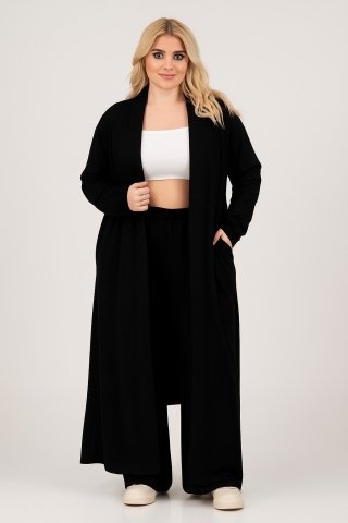 Curviss lang losvallende vest | 646311blacM=48&nbsp;
