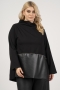 Curviss tuniek leather look | 399651blacS=46&nbsp;