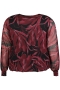 ZHENZI blouse voile bladprint | 2010426900M=46-48&nbsp;