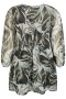 ZHENZI a-lijn tuniek bladprint | 2010435855M=46-48&nbsp;