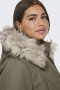 ONLY eco parka jas met bontkraag | 15185999STGR/NAFUM=46/48&nbsp;