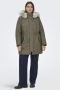 ONLY eco parka jas met bontkraag | 15185999STGR/NAFUM=46/48&nbsp;