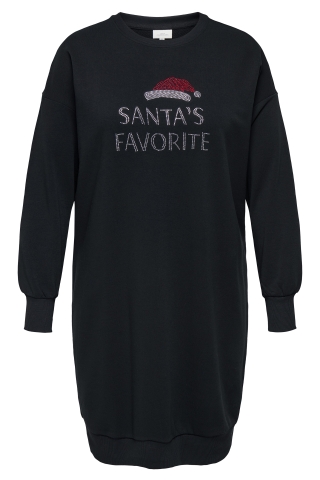 ONLY midi jurk santa | 15356524BLAC/SANTM=46/48&nbsp;