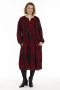 Gozzip jurk met warm rode print | G256047scarM=46/48&nbsp;