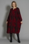 Gozzip jurk met warm rode print | G256047scarM=46/48&nbsp;