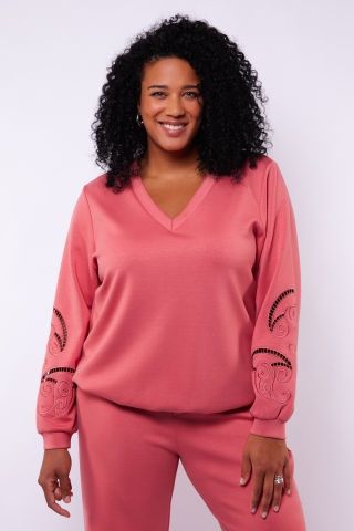 Exxcellent sweater met borduursel | 26VBE07E01448&nbsp;
